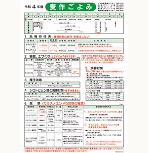 令和5年産麦作ごよみ